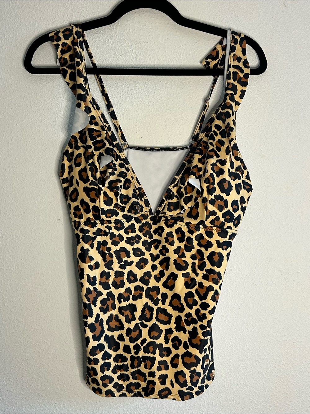 Beachsissi Leopard Print V-Neck Swim Camisole